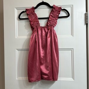 Pink Silk Blouse Size Large